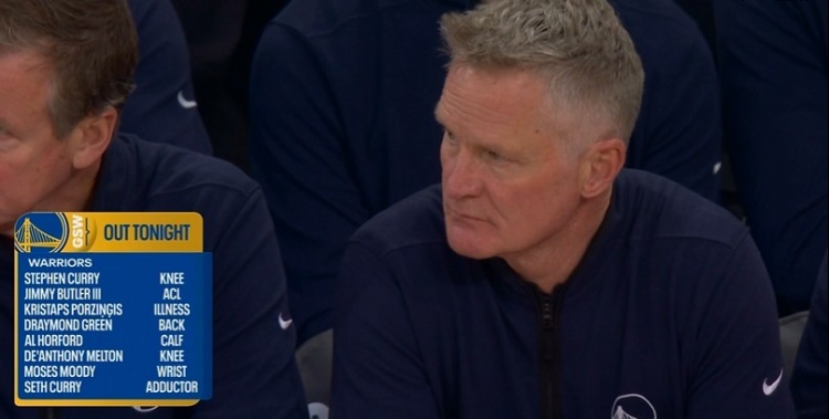 开云体育官方-不忍直视！勇士本场对阵尼克斯 大小库里&amp;巴特勒&amp;追梦等8人缺席